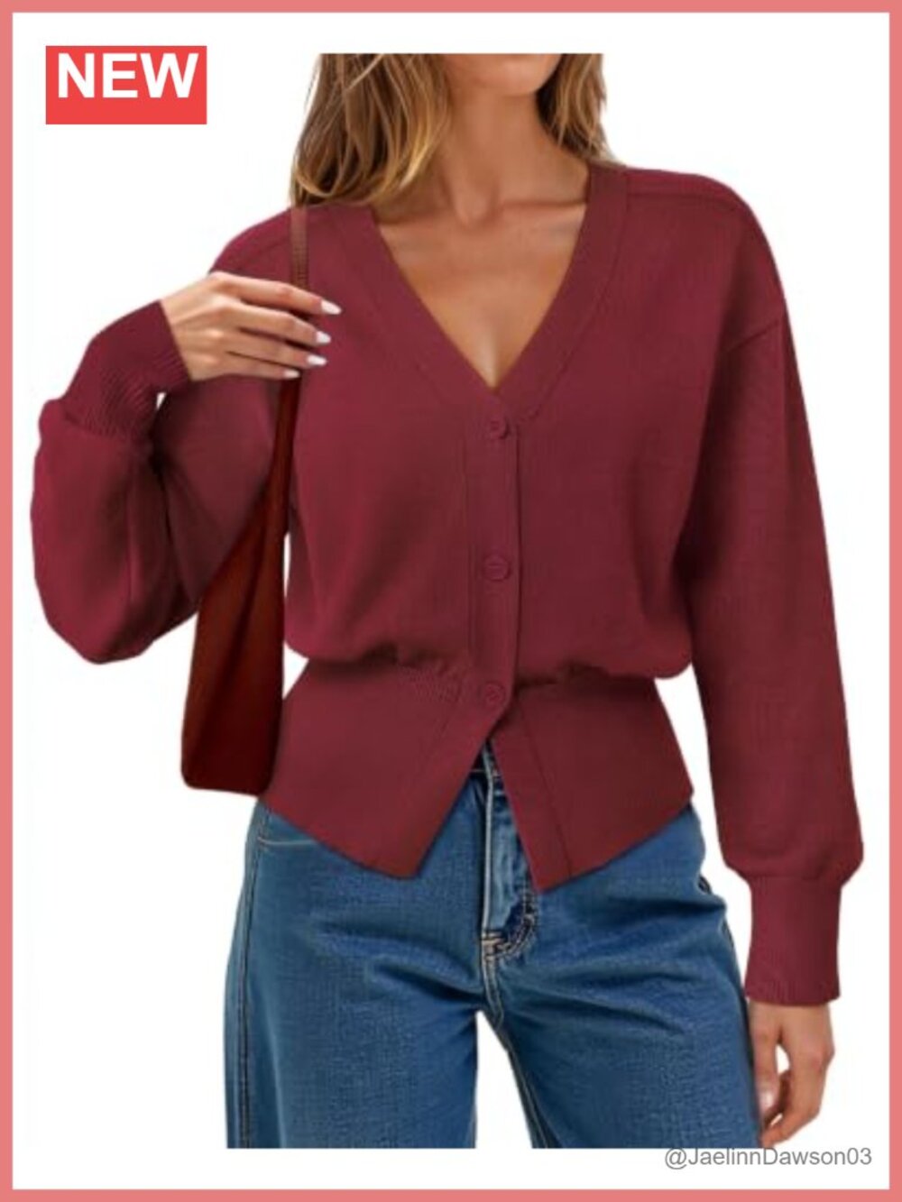 Womens Open Front Knitted Cardigan Sweater Long Sleeve Button Top
